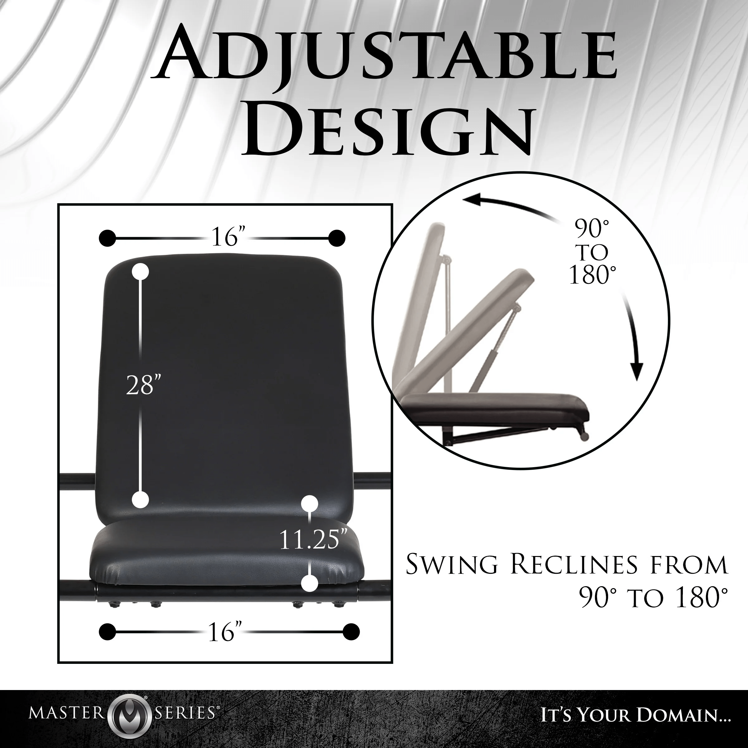 Premium Master Series Adjustable Sex Sling Throne with Sturdy Stand