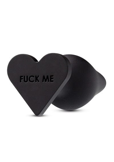 Blush Temptasia Silicone Black Heart - Shaped Butt Plug for Bold Pleasure