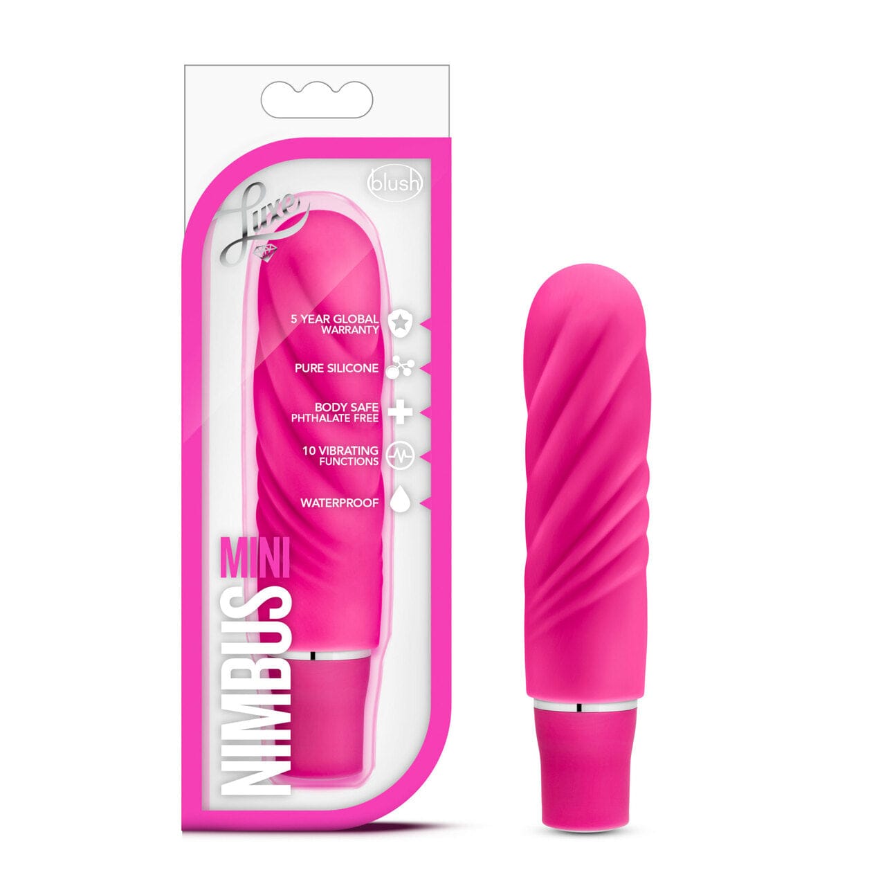 Luxe Blush Pink Nimbus Mini Vibrator for Intimate Pleasure