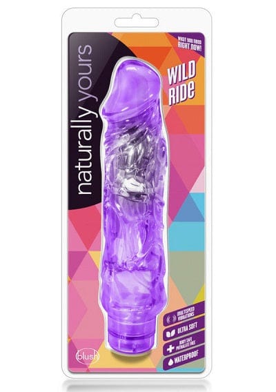 Blush Naturally Yours Purple Premium Realistic Vibrating Dildo for an Intense Ride