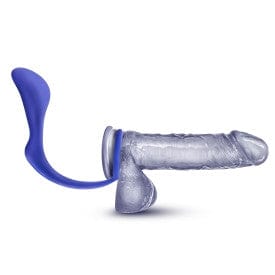 Indigo Blush Performance Adjustable Cock Ring Plug for Enhanced Pleasure
