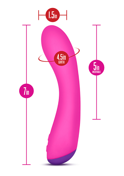 Fuchsia Blush Aria Magnifying Vibrator with 7 Functions