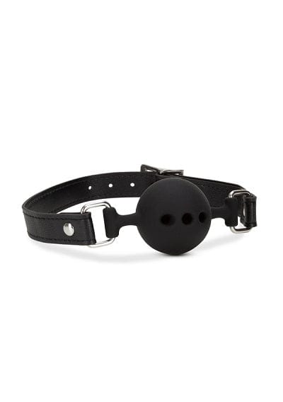 Blush Noir Breathable and Comfortable Black Silicone Ball Gag for Intense Pleasure Experiences