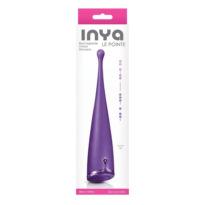 NS Novelties Inya Le Pointe Purple Silicone Multi-functional Clitoral Stimulating Vibrator