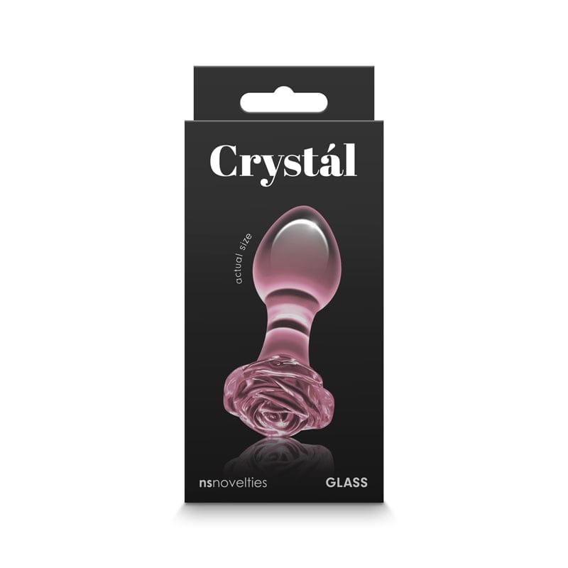 NS Novelties Exquisite Crystal Rose - Decorative and Functional Glass Product