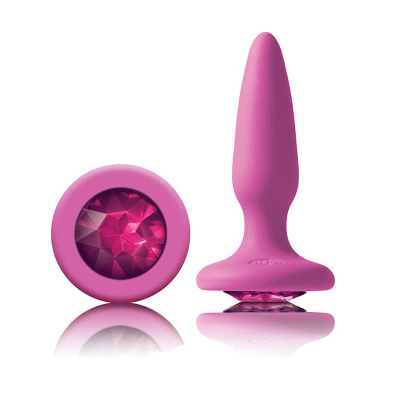 NS Novelties Sparkling Gem Mini Tapered Butt Plug in Purple or Pink