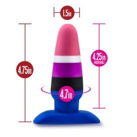 Blush Avant Pride P5 Premium Silicone Anal Fluid Plug for Enhanced Intimate Pleasure