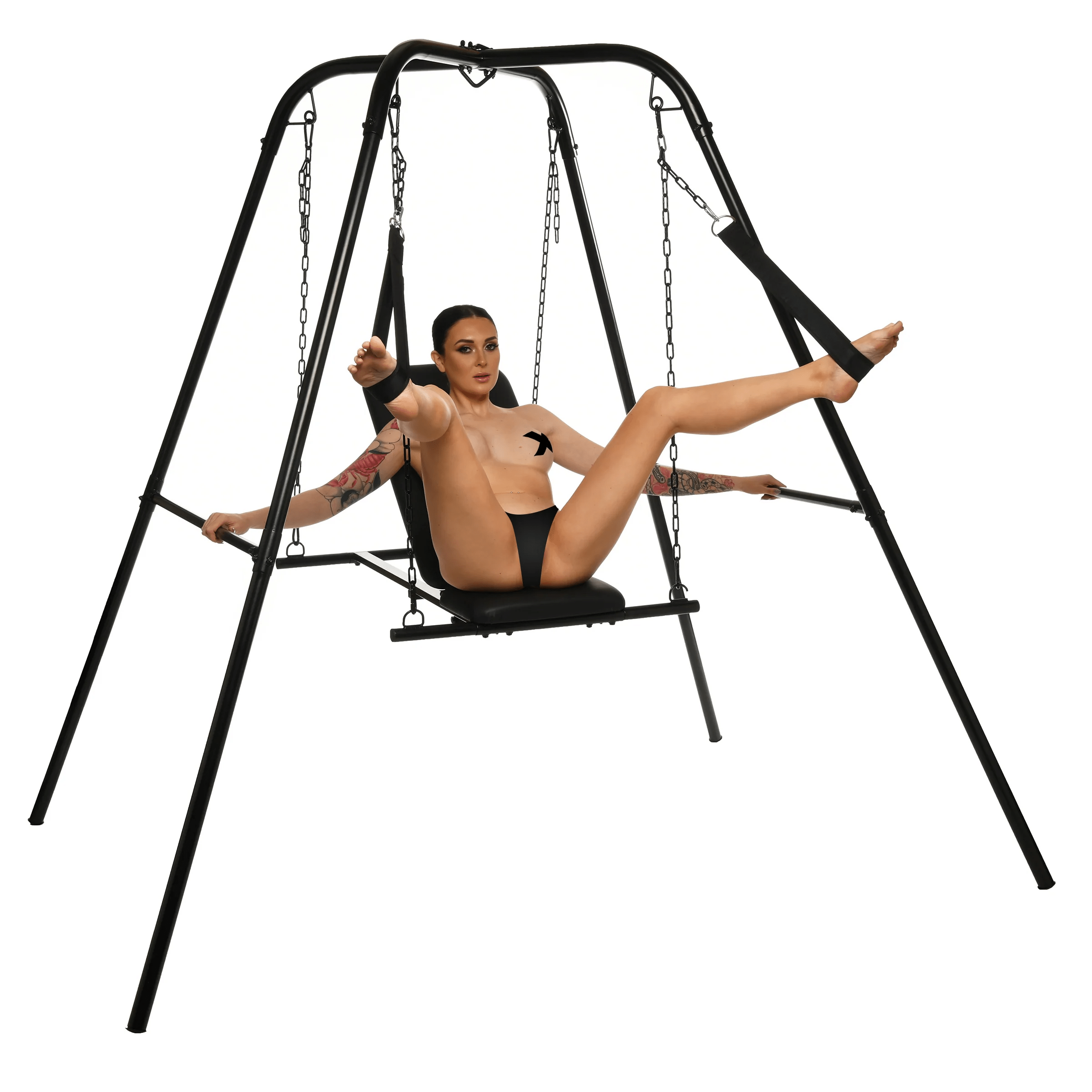 Premium Master Series Adjustable Sex Sling Throne with Sturdy Stand