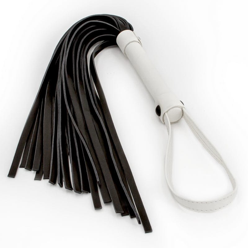 NS Novelties GLO Green Glow-in-the-Dark Bondage Flogger for Fetish Adventures