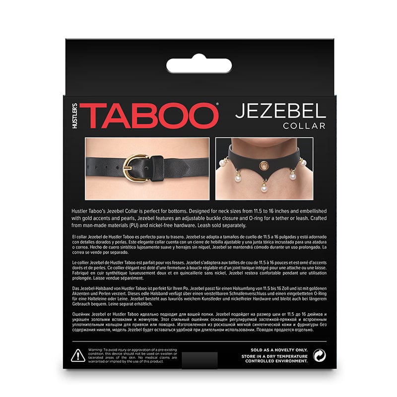 NS Novelties Hustler Taboo Luxury Jezebel Collar with Gold and Pearls