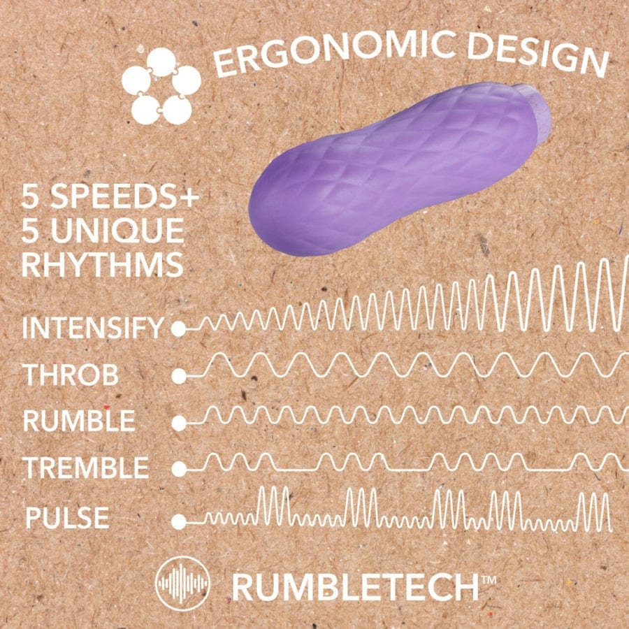 Blush Gaia Eco-Friendly Lilac Vibrator with 10 Vibration Modes