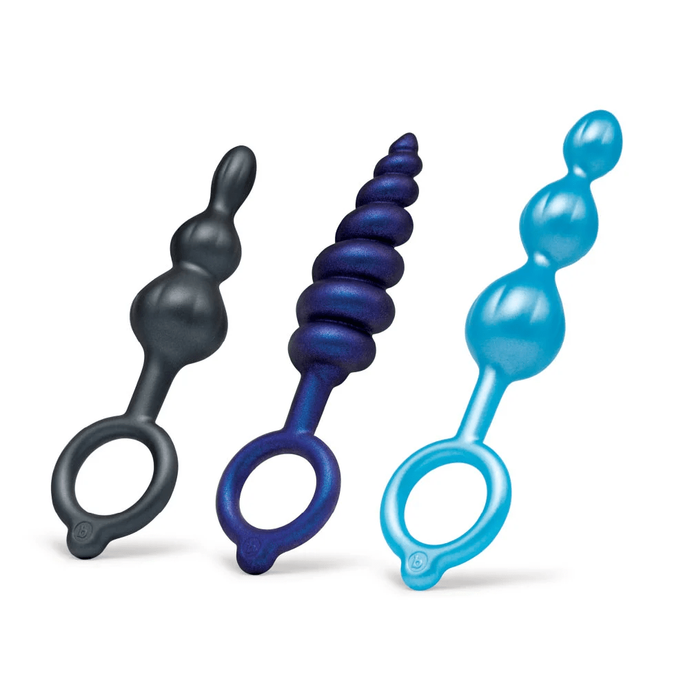 Premium b-Vibe Beaded Anal Plug Bundle for Beginners and Enthusiasts