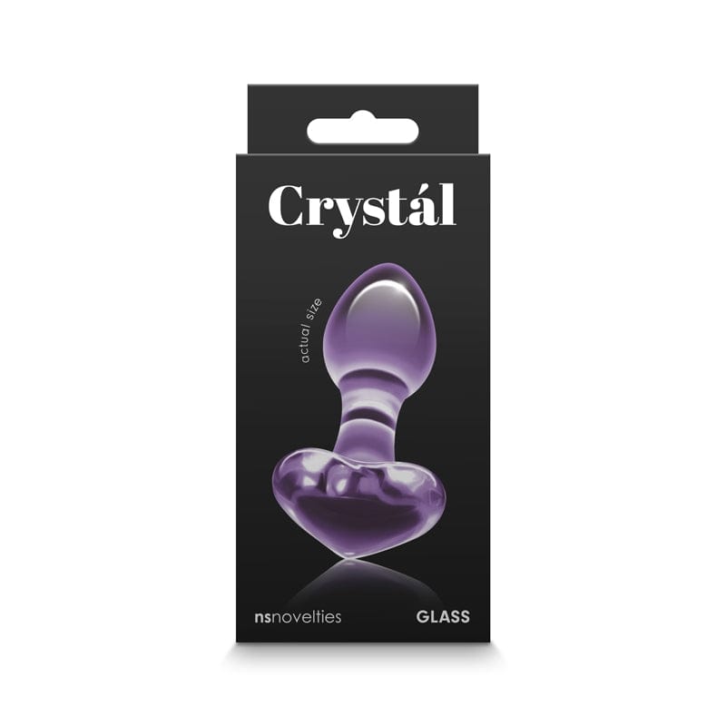 NS Novelties Purple Hygienic Crystal Heart Glass Product