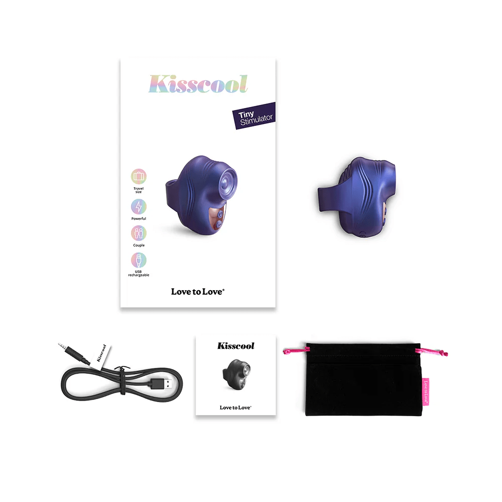 Love to Love Kisscool Miniature Fingertip Pleasure Stimulator for Intimate Experiences