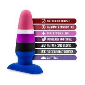 Blush Avant Pride P5 Premium Silicone Anal Fluid Plug for Enhanced Intimate Pleasure