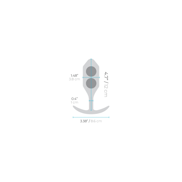 b-Vibe Premium Silicone Weighted Snug Plug 3 for Enhanced Anal Pleasure