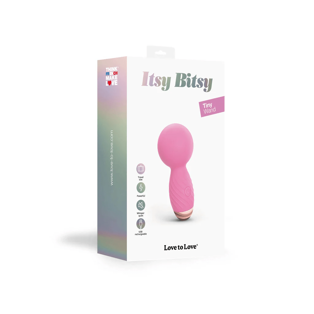 Love to Love Itsy Bitsy Compact Mini Wand Vibrator with 9 Modes