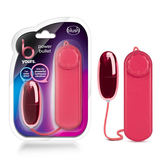 Blush B Yours Cerise Power Bullet: Multi - speed Vibrating Pleasure Toy