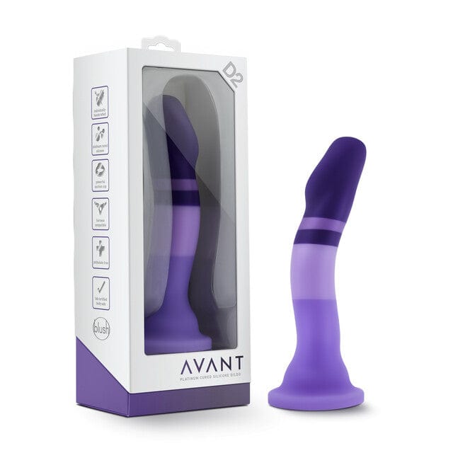 Blush Avant D2 Purple Rain Silicone Dildo for Enhanced Intimate Pleasure