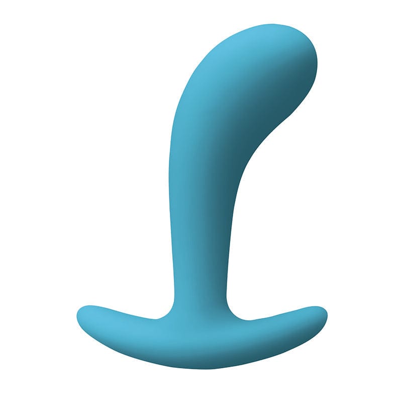 NS Novelties Large Blue Glow-in-the-Dark Contour Anal Plug for Intense Pleasure