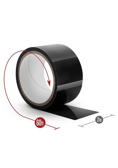 60-Foot Reusable Black PVC Blush Temptasia Bondage Tape