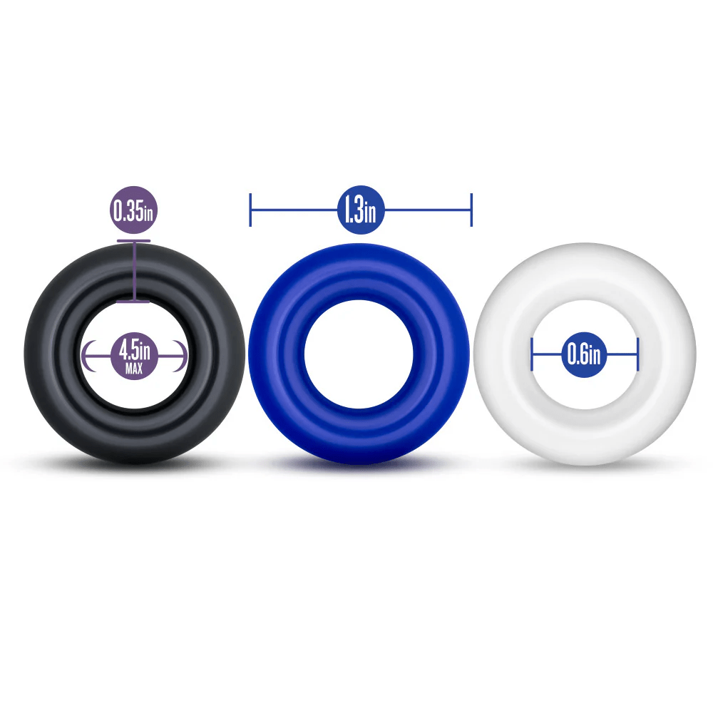 Blush Long - lasting Hardness Donut - shaped Cock Rings for Enhanced Intimacy