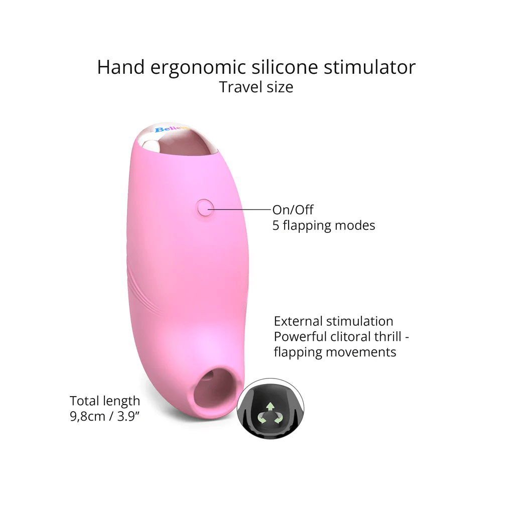 Love To Love Believer: A Compact & Waterproof Clitoral Stimulator with 5 Intensity Levels