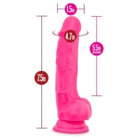 Blush Ruse Hypnotizing Hot Pink Realistic Silicone Dildo for Intimate Pleasure