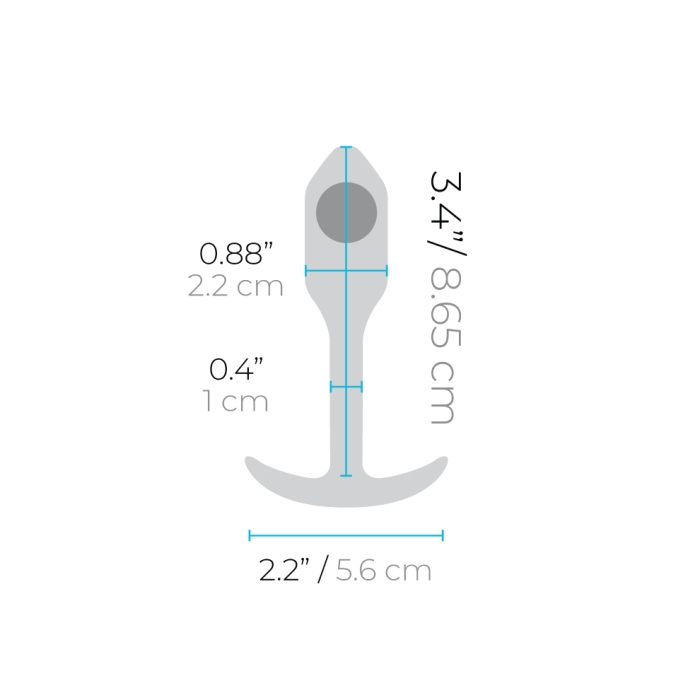 b-Vibe Snug Plug 1: Beginner-Friendly Silicone Anal Plug with Weighted Design