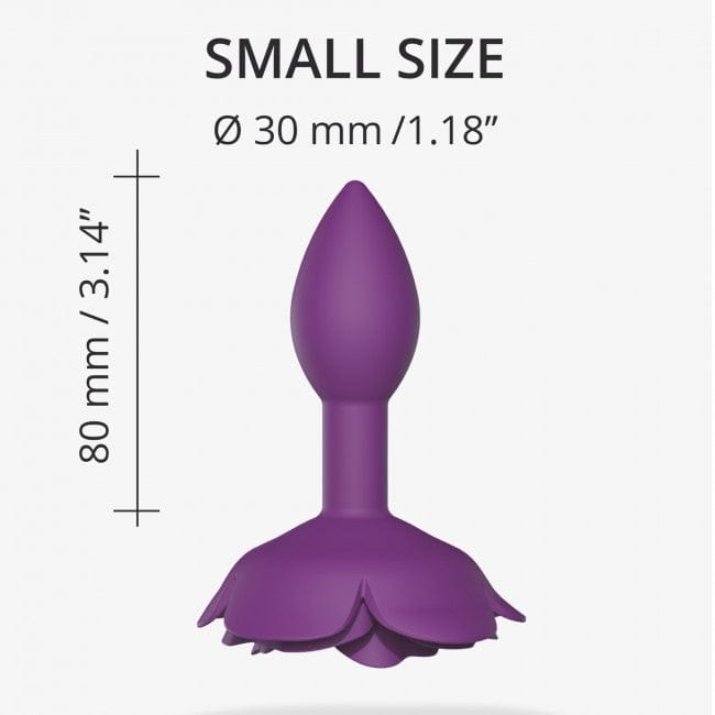Love to Love Open Roses Small-sized Luxury Silicone Anal Butt Plug for Intense Anal Pleasure