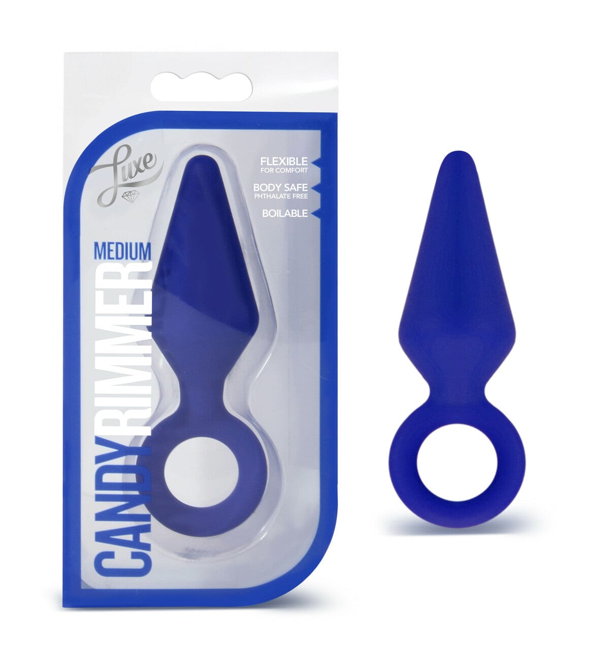 Small Blue Luxury Blush Candy Anal Rimmer for Beginners