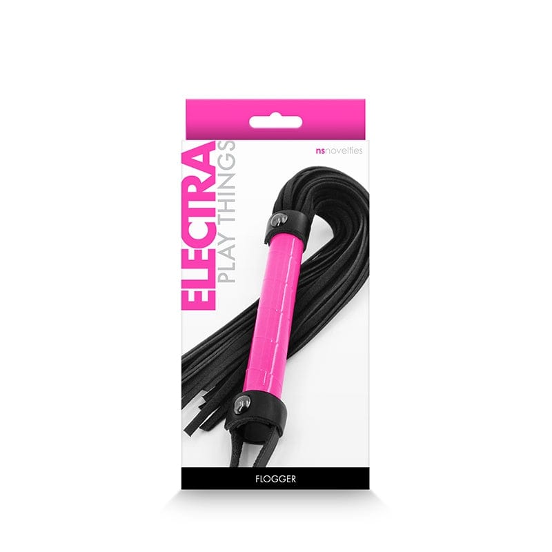 NS Novelties Comfortable Synthetic Electra Flogger in Pink or Green