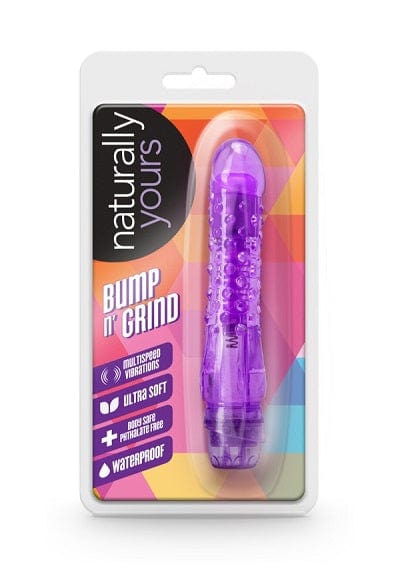 Blush Naturally Yours Purple Intimate Vibrator - Bump and Grind for Ultimate Pleasure