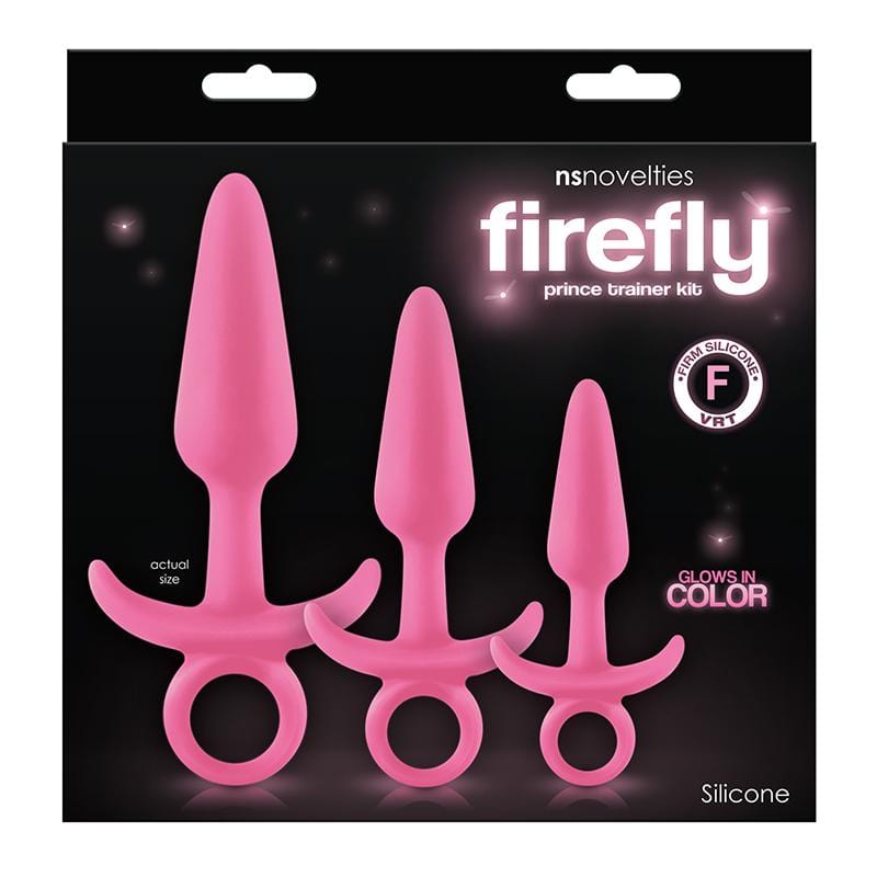 NS Novelties Firefly Prince Anal Training Kit with Three Glow - in - the - Dark Anal Plugs