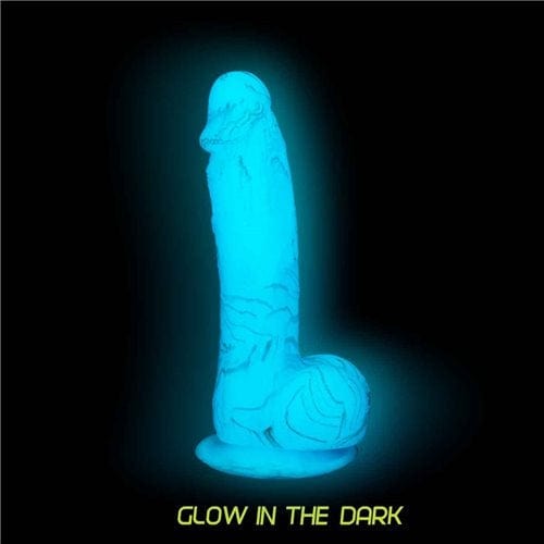 Addiction Brandon 7.5-Inch Glow-in-the-Dark Dildo with Realistic Balls