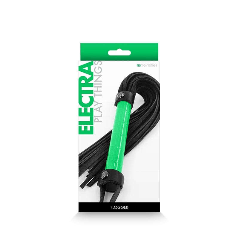 NS Novelties Comfortable Synthetic Electra Flogger in Pink or Green