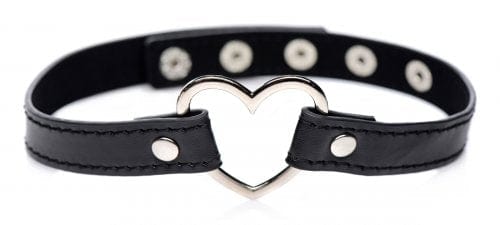 Master Collection Dark Heart Chrome Heart Fashionable Choker Necklace for Trendy Wear