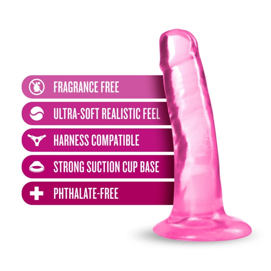 Blush B Yours Plus Realistic Transparent TPE Dildo for G-spot and P-spot