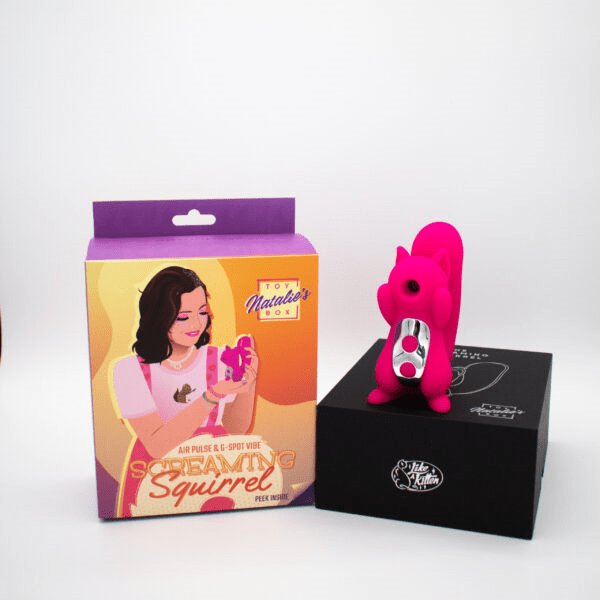 Natalie's Toybox Screaming Squirrel Advanced Air Pulse and G-Spot Pleasure Vibrator for Intense Sensations