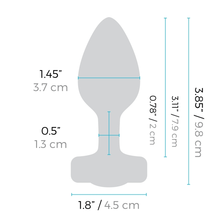 b-Vibe Luxury Jewel Remote-Controlled Anal Vibrating Plug with 6 Levels & 15 Patterns