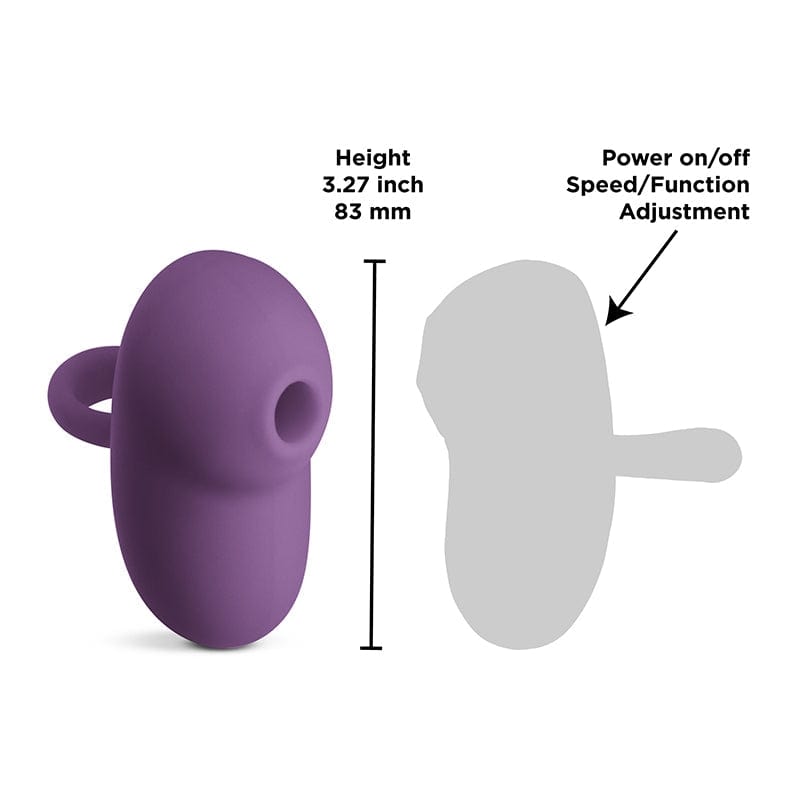 NS Novelties Inya Allure Rechargeable Plush Silicone Clitoral Stimulator