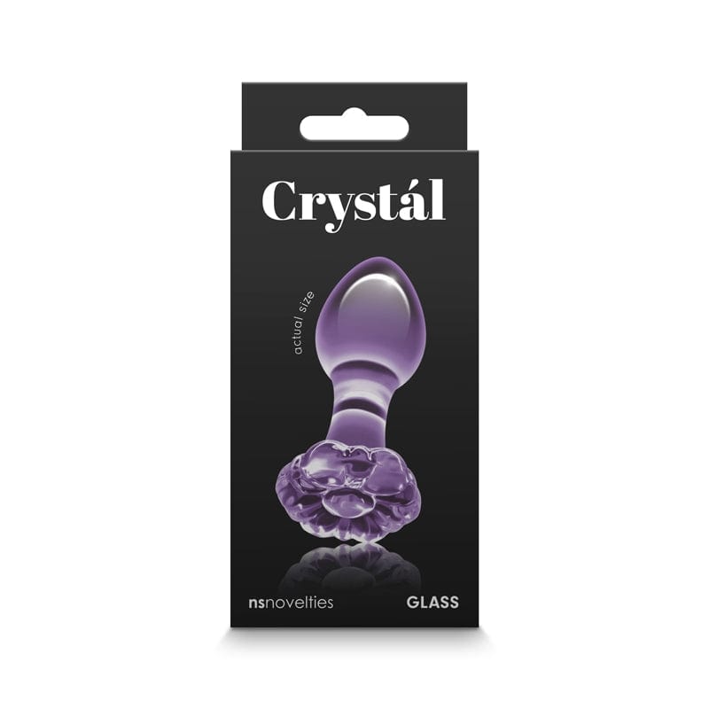 NS Novelties Purple Crystal Flower Glass Product