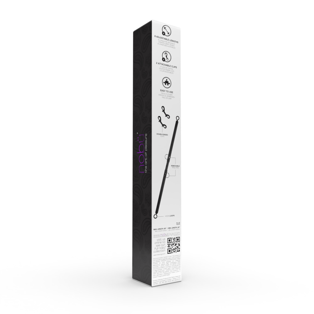Premium Nobu Fetish Adjustable Steel Spreader Bar for Enhanced Bondage Experience