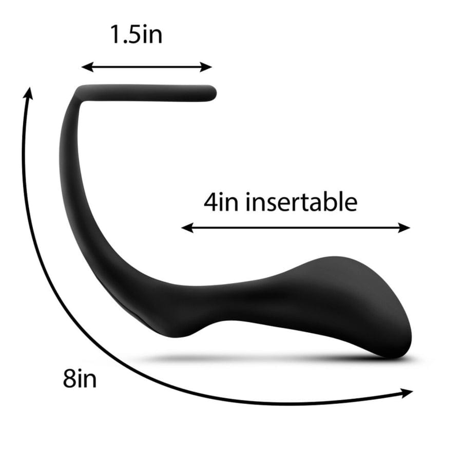 Platinum Silicone Dual - Stimulation Blush Anal Adventures Cock Ring Plug for Enhanced Intimate Pleasure