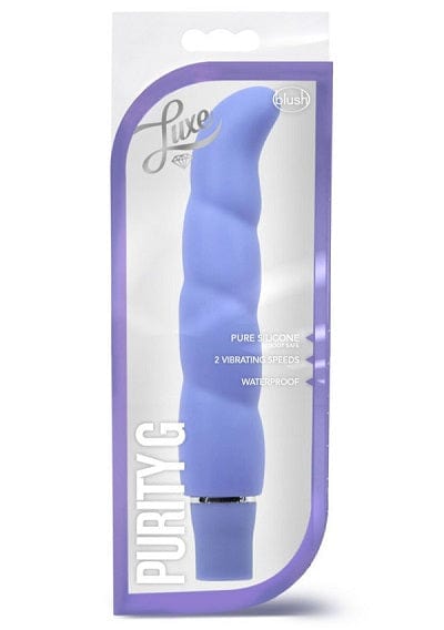 Blush Luxe Periwinkle Purity G - A Premium Silicone Adult Toy with Multiple Vibrating Functions