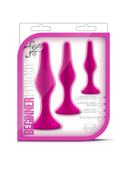 Blush Luxe Pink Premium Beginner Anal Plug Starter Kit for Safe and Enjoyable Anal Exploration