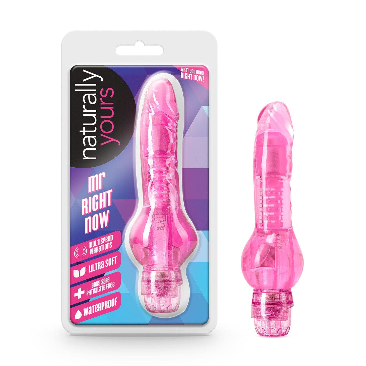 Pink Naturally Yours Blush Vibrator - Mr. Right for Instant Pleasure