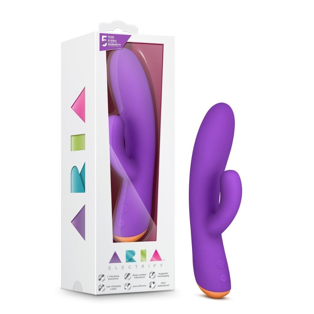 Plum Blush Aria Electrifying Silicone Vibrator with 7 Functions