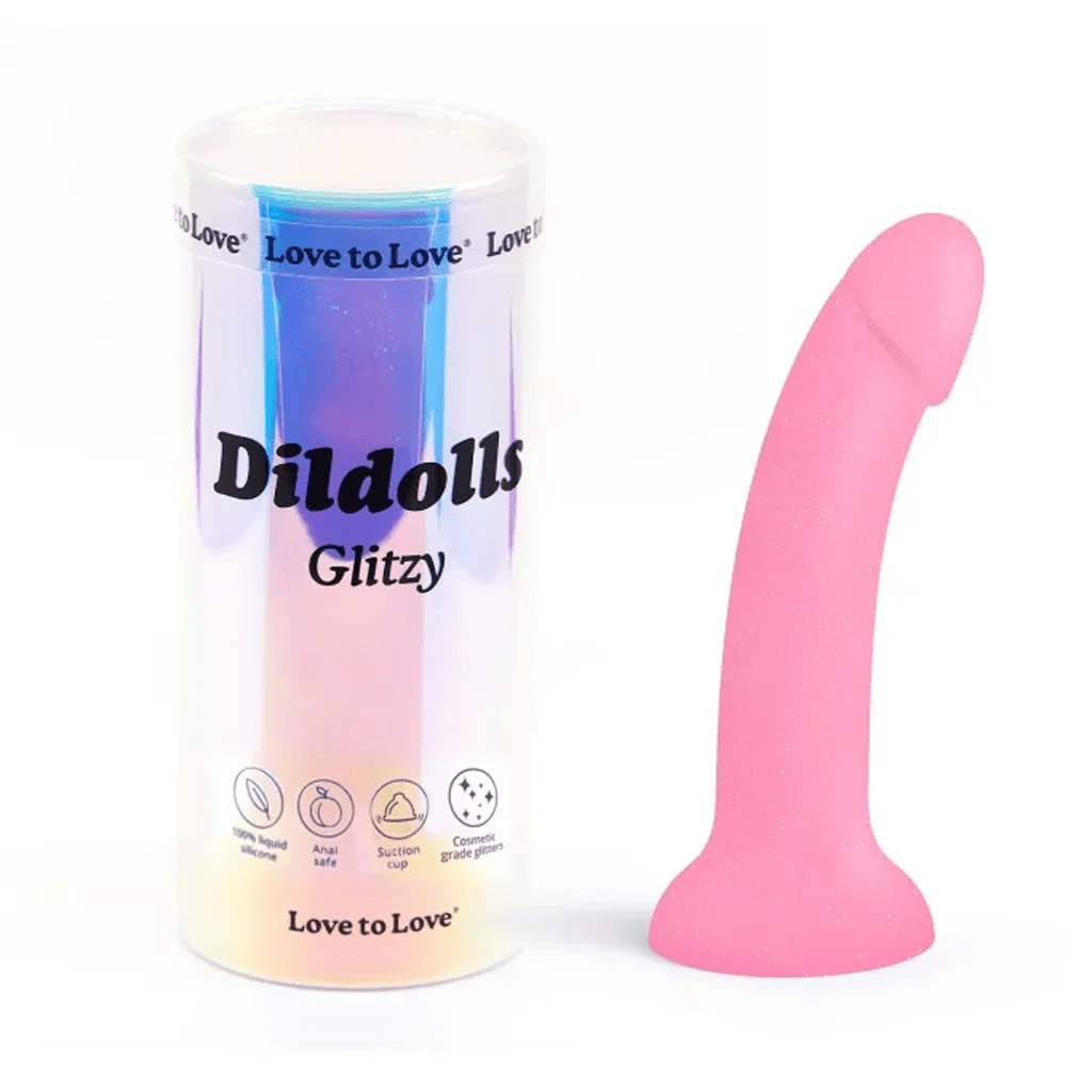 Love To Love Glitzy 6-Inch Sequined Silicone Dildo