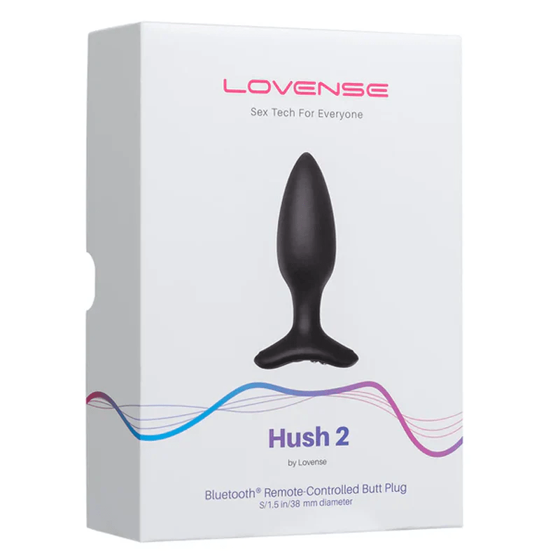 Lovense Hush 2 1.5 Bluetooth-Controlled Anal Vibrating Butt Plug